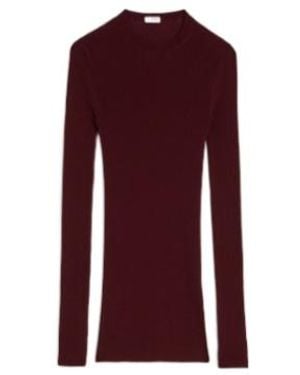 Jil Sander Lightweight Wool Crew-Neck Sweater - Purple