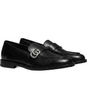 Gucci Loafer With Double G - Black