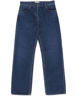 The Row High-Waisted Wide-Leg Denim Jeans - Blue