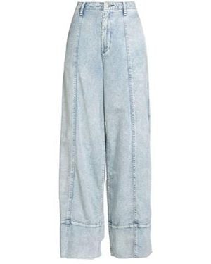 Rag & Bone Denim Wide-Leg Pants - Blue