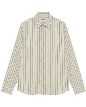 Jil Sander Long-Sleeved Shirt - Natural