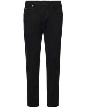 Dolce & Gabbana Casual Trousers With Belt Loops - Black