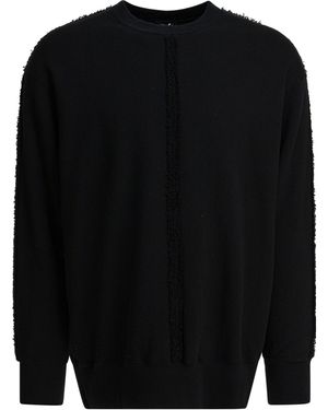 Comme des Garçons Comme Des Garçons Homme Frayed Crewneck Sweatshirt - Black