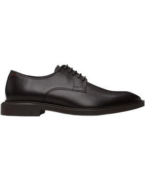 BOSS Embossed Logo Derby Shoes - Black