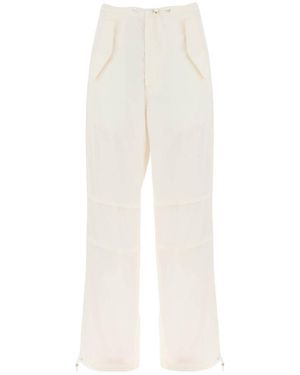 Dion Lee Drawstring Parachute Trousers - White