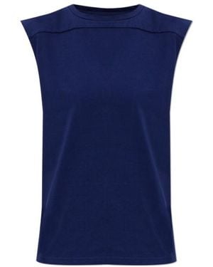 Jil Sander Triangle Cut-Out Top - Blue