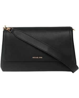 MICHAEL Michael Kors Nessa Large Leather Crossbody Bag - Black