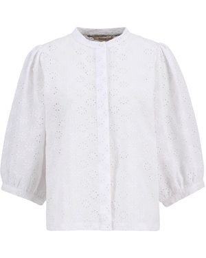 Barbour Button-Front Blouse - White