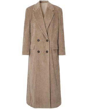 Brunello Cucinelli Double-Breasted Coat - Natural