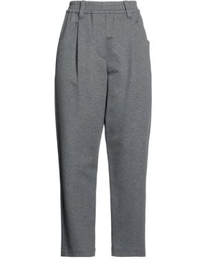 Brunello Cucinelli Solid Colour Casual Trousers - Grey