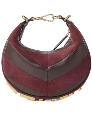 Fendi Graphy Two-Toned Mini Tote Bag - Purple