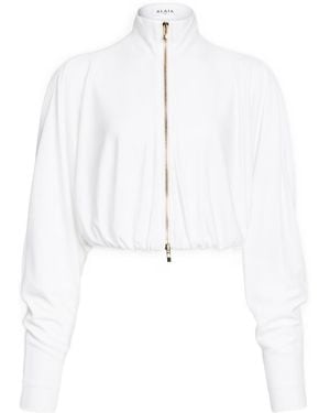 Alaïa High-Neck Casual Jacket - White
