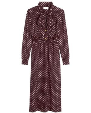 Celine Low Lavallière Dress - Purple