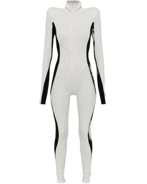 DSquared² Contrast Panel Jumpsuit - White