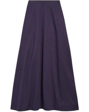Balenciaga Flared Midi Skirt - Purple
