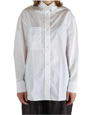 Studio Nicholson Leto Patch-Pocket Long-Sleeve Shirt - Gray