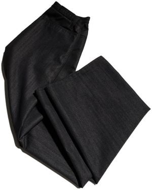 Gucci Loose Fit Cotton Blend Denim Pants - Black