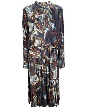 Dries Van Noten Long-Sleeved Dress - Black