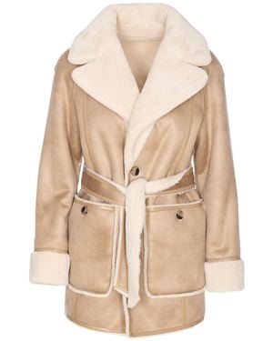 Urbancode Reversible Belted Coat - Natural
