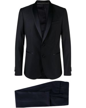 Corneliani Virgin-Wool Slim-Cut Dinner Suit - Black