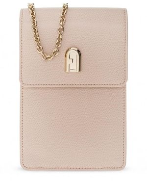 Furla Vertical Foldover Top Mini Crossbody Bag - Natural