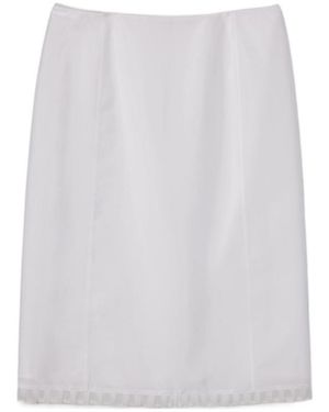 DUNST H Line Midi Skirt - White