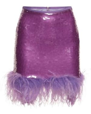 GIUSEPPE DI MORABITO Sequined Mini Skirt - Purple