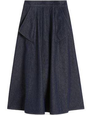 Max Mara Visone Midi Skirt - Blue