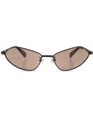 Jacquemus X Linda Farrow Bambino Angular Sunglasses - Natural