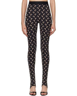Marine Serre Moon Jersey Leggings - Black