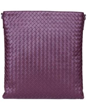 Bottega Veneta Zippered Shoulder Bag - Purple