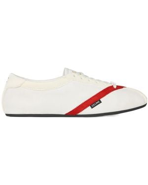 Celine The Flat Trainer - White