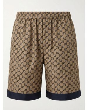 Gucci All-Over Logo Shorts - Multicolour