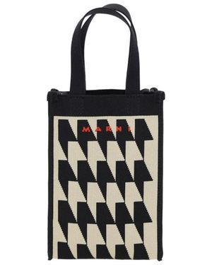 Marni Nano Shopping Bag - Black