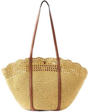 Ulla Johnson Curved Woven Handbag - Metallic
