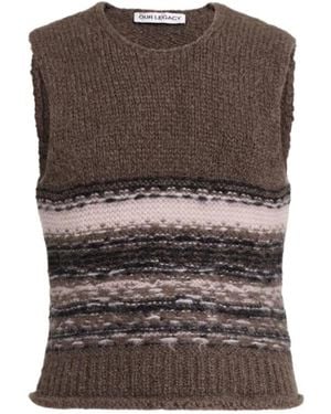 Our Legacy Mohair Blend Vest - Brown