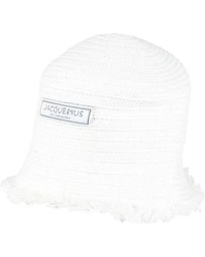 Jacquemus Solid-Colored Mid-Brimmed Fisherman's Hat - White