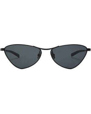 Saint Laurent Metal Cat-Eye Sunglasses - White