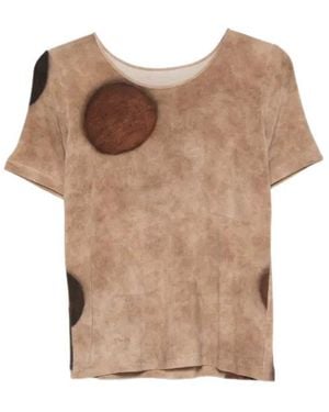 Uma Wang Tir Faded-Effect T-Shirt - Natural
