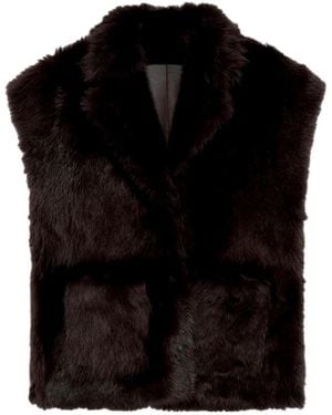 Arma Double-Sided Wool Vest - Black