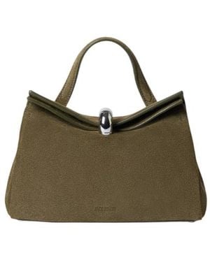 Jacquemus Small Valerie Leather Tote Bag - Green