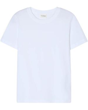 Closed Ribbed Crew Neck T-Shirt - White