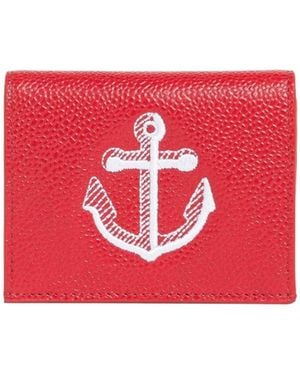 Thom Browne Anchor Embroidered Cardholder