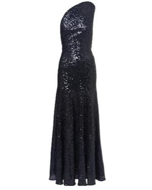 Christopher Esber Shimmering Sequin One-Shoulder Evening Dress - Blue