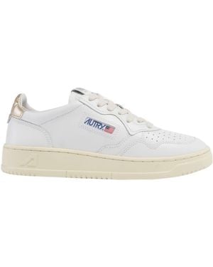 Autry Leather Court Sneakers - White