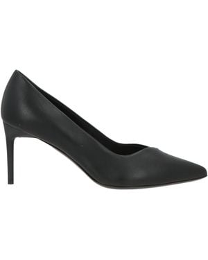 Max Mara Minimalist Leather Highheels - Black