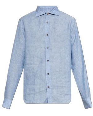 Paul Smith Spread-Collar Shirt - Blue