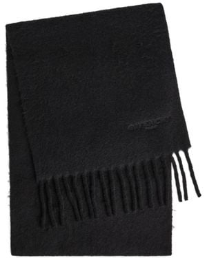 Givenchy Fringed Alpaca-Blend Scarf - Black