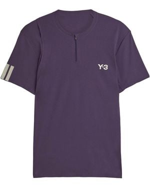 Y-3 Solid Colour T-Shirt - Purple