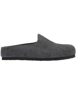 Birkenstock Amsterdam Suede Slides - Brown